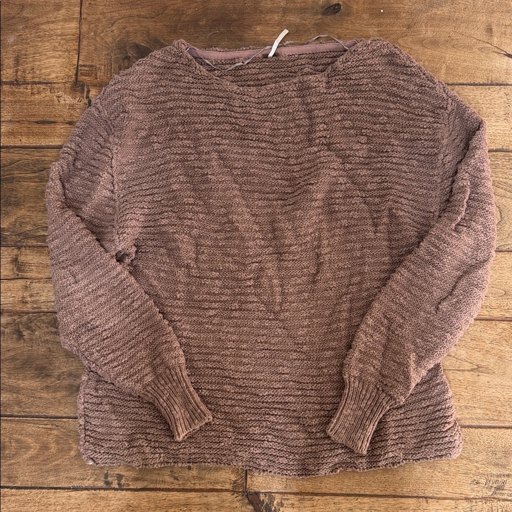 Cozy Mauve Boat Neck Women's Sweater